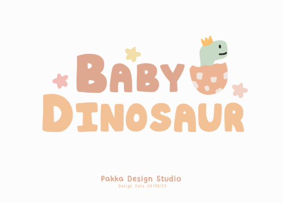 Baby Dinosaur Font: Big, Bold Fun for Creative Projects