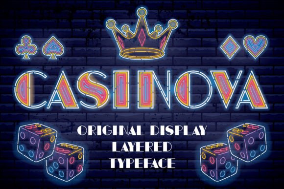 Casinova: Capturing the Allure of Vintage Neon in Your Design Projects