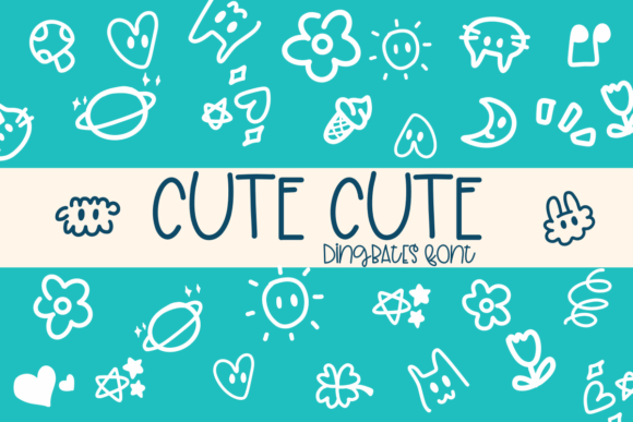 Cute Cute: Exploring the Dingbats Font with a Sketch Style