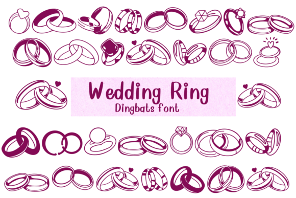Evaluating the Wedding Ring Dingbats Font for Creative Projects