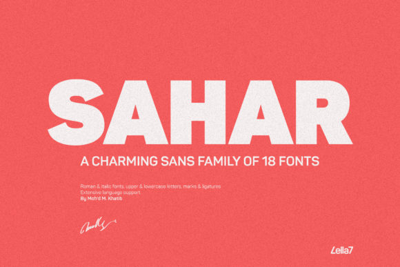 Exploring Sahar: A Font Family Balancing Charm and Power
