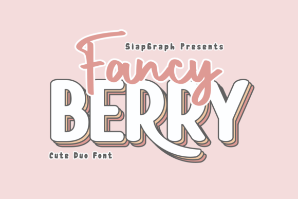 Fancy Berry Duo: The Playful Handwritten Font for Creative Projects