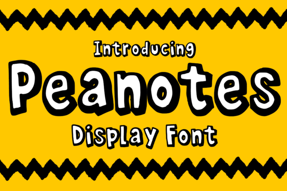 Peanotes: A Fun Cartoon Display Font for Creative Design
