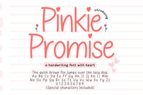Pinkie Promise: A Font That Whispers Creativity