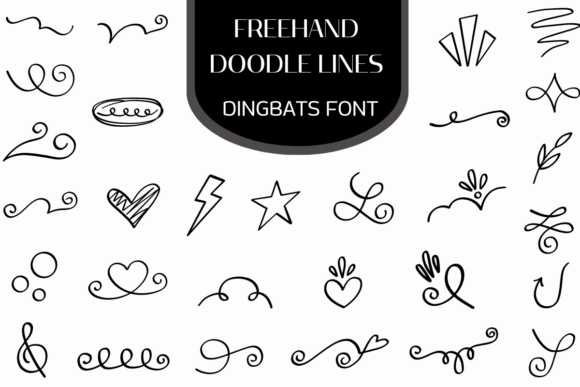 Unleash Your Creativity with Freehand Doodle Lines: A Versatile Dingbats Font