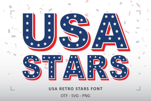 USA Retro Stars: A Font for Patriotic Projects